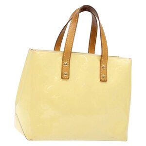 LOUIS VUITTON Monogram Vernis Reade PM Hand Bag Perle M91336 LV